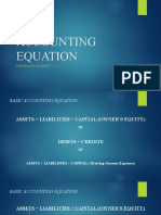 Basic Accounting Equation: Information Sheet 1.1-4