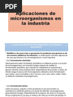 Aplicaciones de Microorganismos en La Industria