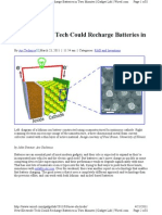 New Electrode Tech Could Recharge Batteries in Two Minutes: Gadget Lab Previous Post Next Post