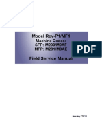 Model Rev-P1/MF1: Machine Codes: SFP: M290/M0AF MFP: M291/M0AE