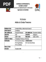 Analisis de Estados Financieros