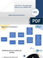 El Dictamen Pericial en El CPACA - El Sistema Dual en La Reforma de La Ley 2080 de 2021