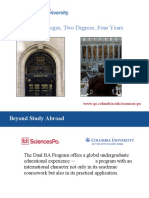 Dual BA Program Between Columbia University and Sciences Po