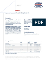 Pentosynth 5W-50: Product Data Sheet