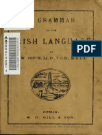 Irish Language A Grammar of The Joyce 1896