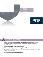 Introduction To Consolidated Financial Statements: - Definitions - Associates