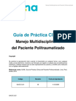 GPC Manejo Multidisciplinario Del Paciente Politraumatizado