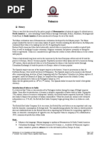 Tobacco: North America I.e., Area Extending Central Mexico Through Guatemala, Belize, Honduras, Nicaragua and