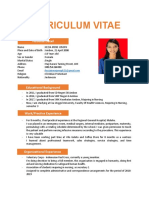 Curriculum Vitae in English