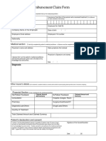 Nas Reimbursement Claim Form