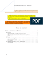 Curves I: Curvature and Torsion