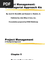 Chapter 5 - The Project in The Organizational Structure