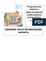 Programación Educación Infantil Inglés 20 21