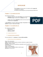 Synthèse Myologie Q1