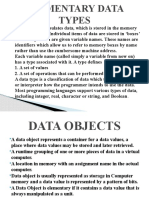 Elementary Data Types