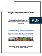 Project Implementation Plan: Orissa Poverty Reduction Mission