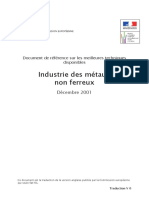 Document de Référence Sur Les Meilleures Techniques Disponibles Industrie Des Métaux Non Ferreux