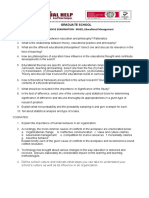 Comprehesive Exam Questions - June 15-16, 2019