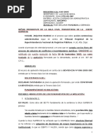 Pide Confirmar Sentencia Contra Tribunal Registral