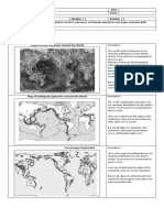 1 Describe The Distribution of Active Volcanoes, Earthquake Epicenters and Major Mountain Belts