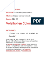 Tarea de Voleibol en Colombia