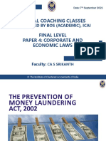 The Prevention of Money Laundering Act, 2002 WIP