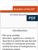 Motility Disorders of The GIT