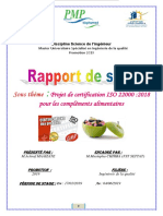 Rapport de Stage Master Spécialisé