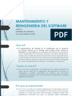 Mantenimiento y Reingenieria Del Software