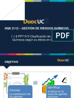 1.1.8 PPT N°3 Clasificación de Agentes Químicos Según Su Efecto Fisiopatológico