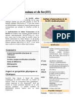 Sulfate D'ammonium Et de Fer (III)