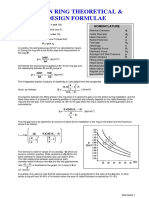 Piston Ring Theoretical & Design Formulae: Nomenclature