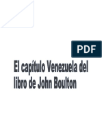 El Capítulo Venezuela Del Libro de John Boulton