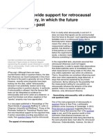 Physicists Provide Support For Retrocausal Quantum Theory, in Which The Future Influences The Past