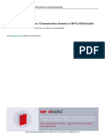 Simulation of Electric Arc Characteristics Based On MATLAB/Simulink