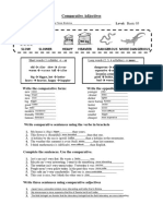 Comparative Adjectives: Slow Slower Heavy Heavier Dangerous More Dangerous