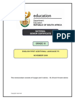 National Senior Certificate: Grade 10