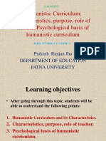 Humanistic Curriculum: Characteristics, Purpose, Role of Teacher, Psychological Basis of Humanistic Curriculum