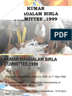 Kumar Managalam Birla COMMITTEE, 1999