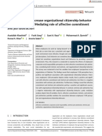 Do CSR Activities Increase Organizational Citizenship Behavior Among Employees? Mediating Role of Affective Commitment and Job Satisfaction