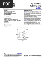 High Speed, Dual, 4 A MOSFET Driver: Data Sheet