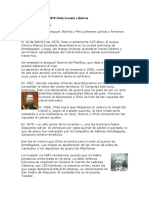El 14 de Febrero de 1879 Chile Invadió A Bolivia