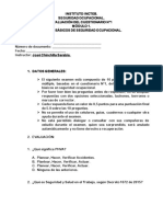 Cuestionario 1 Seguridad Ocupacional