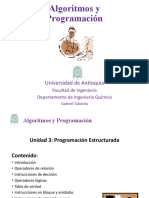 Algoritmos y Programación Unidad 3