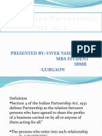 Indian Partnership Act, 1932