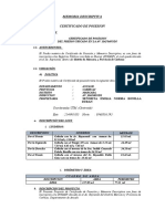 Memoria Descriptiva Certificado de Posesion: Coordenadas UTM. (Centroide) Este: 214690.055 Norte: 8968836.395