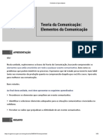 UNIDADE 1 - 1 - Teoria Da Comunicação - Elementos Da Comunicação