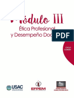 Módulo III Curso Ética y Form. Prof