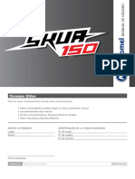 Manual de Usuario Motomel Skua150