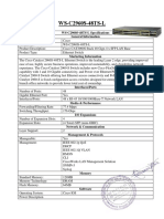 WS-C2960S-48TS-L Specifications General Information